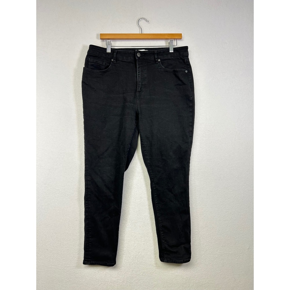 LOFT Black The Skinny‎ Jeans Women's Size 14 Staple Capsule Basic